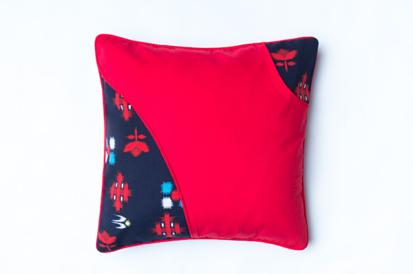 RED RIOT 1 boho STYLE CUSHION 45cm X 45cm